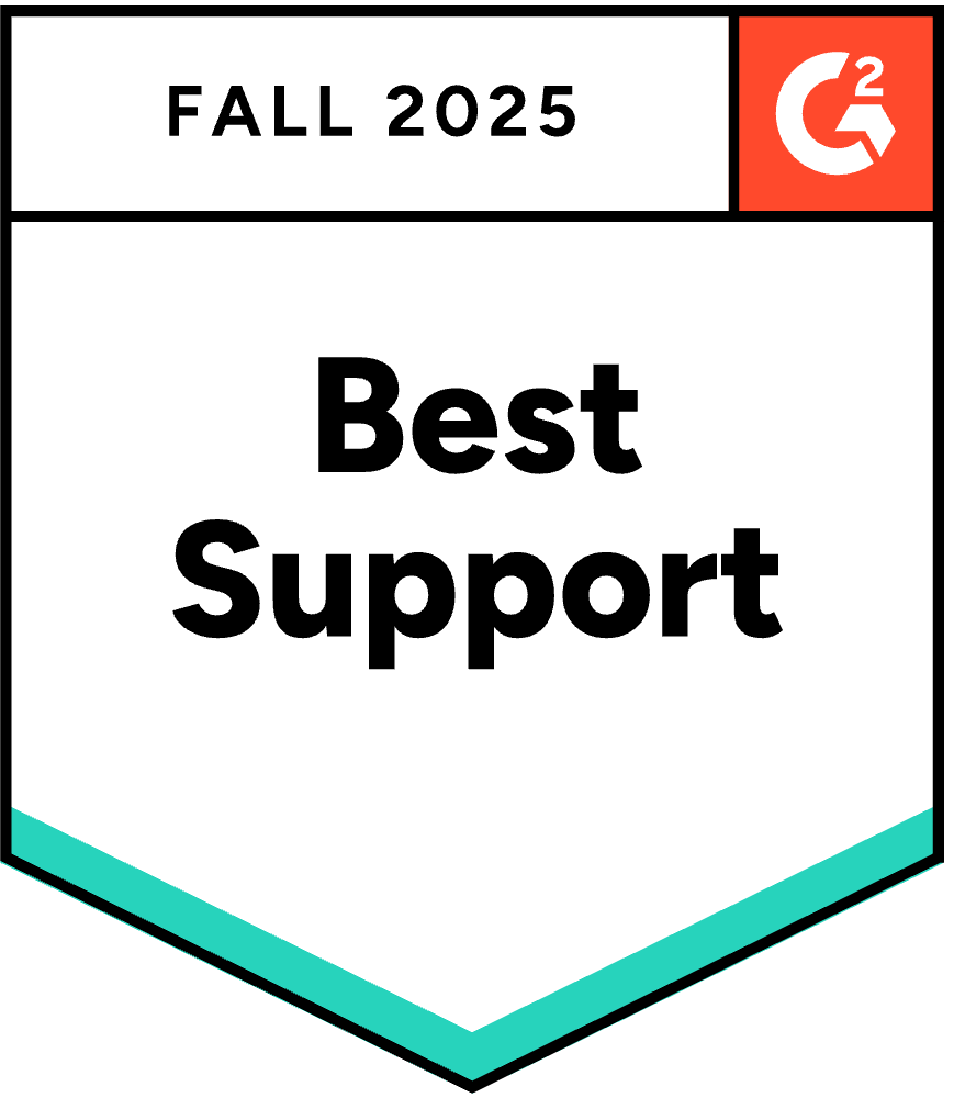 G2 Badge: Best Support